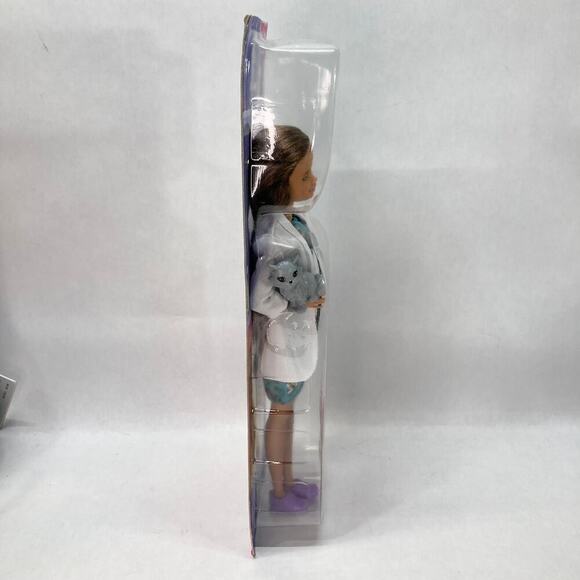 Barbie You Can Be Anything Play Set Pet Vet Doll and Gray Kitty GJL63 Mattel NIP - Picture 5 of 12